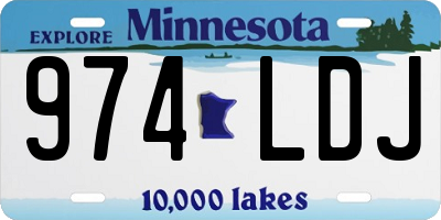 MN license plate 974LDJ