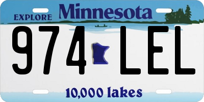MN license plate 974LEL