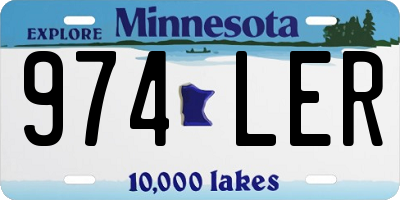 MN license plate 974LER