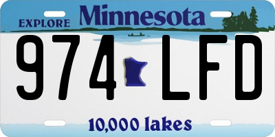 MN license plate 974LFD