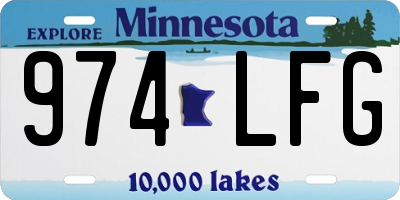 MN license plate 974LFG
