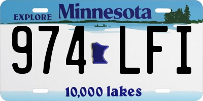 MN license plate 974LFI