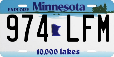 MN license plate 974LFM