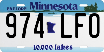 MN license plate 974LFO