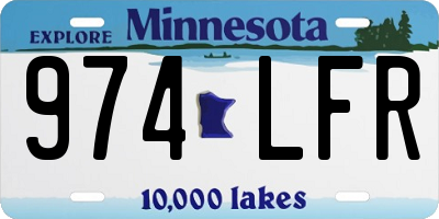 MN license plate 974LFR