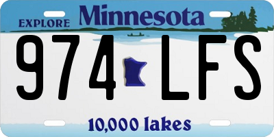 MN license plate 974LFS
