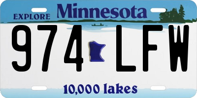 MN license plate 974LFW