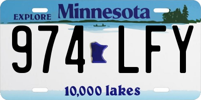 MN license plate 974LFY