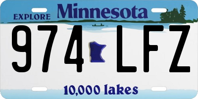 MN license plate 974LFZ