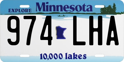 MN license plate 974LHA