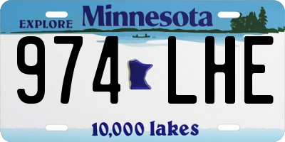 MN license plate 974LHE