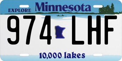 MN license plate 974LHF