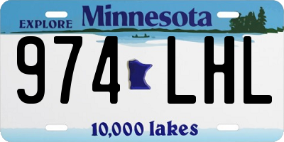 MN license plate 974LHL