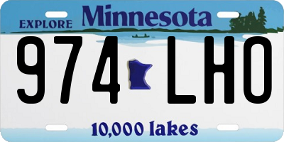 MN license plate 974LHO
