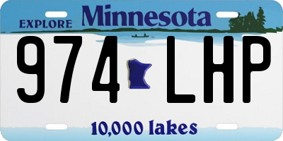 MN license plate 974LHP
