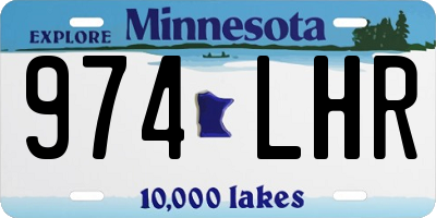 MN license plate 974LHR