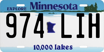 MN license plate 974LIH