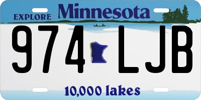 MN license plate 974LJB