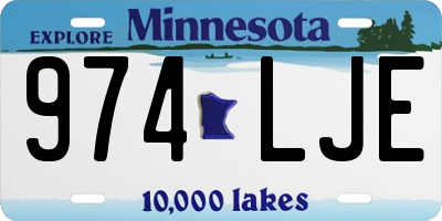 MN license plate 974LJE