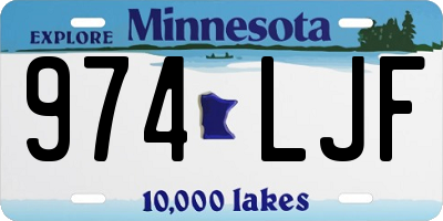 MN license plate 974LJF