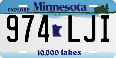 MN license plate 974LJI