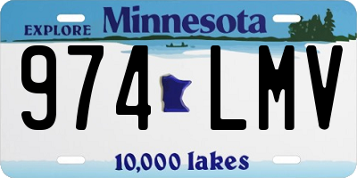 MN license plate 974LMV