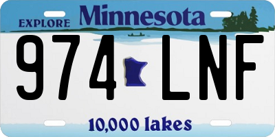 MN license plate 974LNF