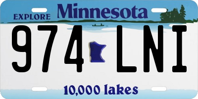 MN license plate 974LNI