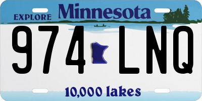MN license plate 974LNQ