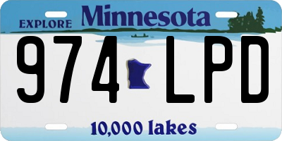 MN license plate 974LPD