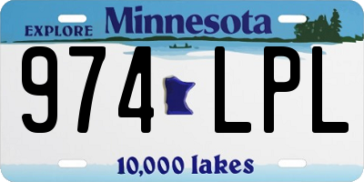 MN license plate 974LPL