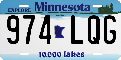 MN license plate 974LQG