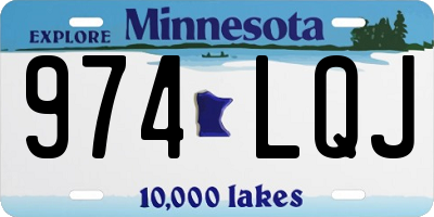 MN license plate 974LQJ