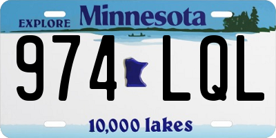 MN license plate 974LQL