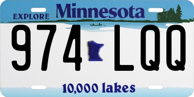 MN license plate 974LQQ
