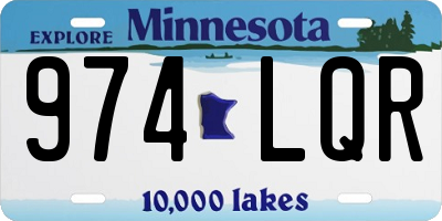 MN license plate 974LQR