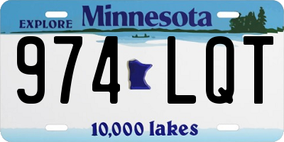 MN license plate 974LQT