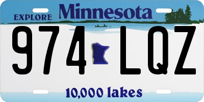 MN license plate 974LQZ
