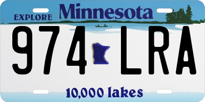 MN license plate 974LRA