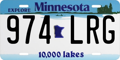 MN license plate 974LRG