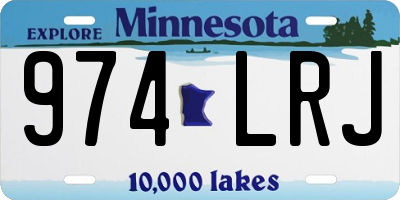 MN license plate 974LRJ