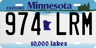 MN license plate 974LRM