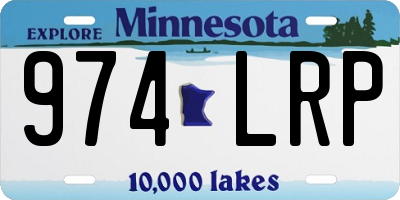 MN license plate 974LRP