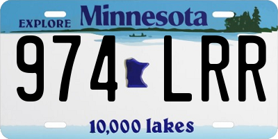 MN license plate 974LRR
