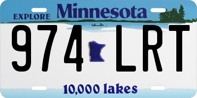 MN license plate 974LRT