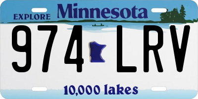 MN license plate 974LRV
