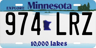 MN license plate 974LRZ