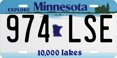MN license plate 974LSE