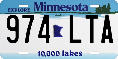 MN license plate 974LTA