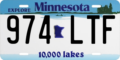 MN license plate 974LTF